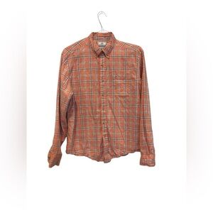 Southern Tide Long‎ Sleeve Men’s Button Down Pink Plaid Linen Blend Trim Fit EUC